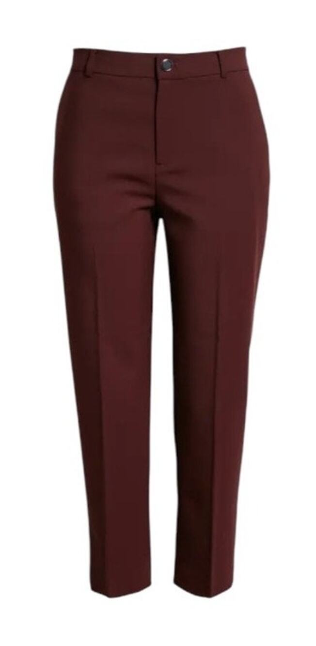Club Monaco Pants Borrem crop burgundy size 12